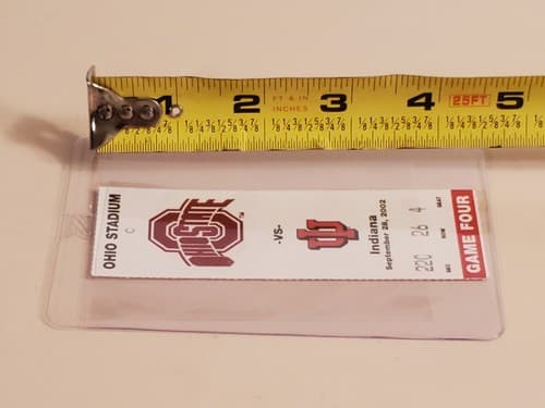 2002 NCAA Ohio State Univ ticket stub. SEP 28 2002 v Indiana (45-17W) Two avail - Thumbnail 14