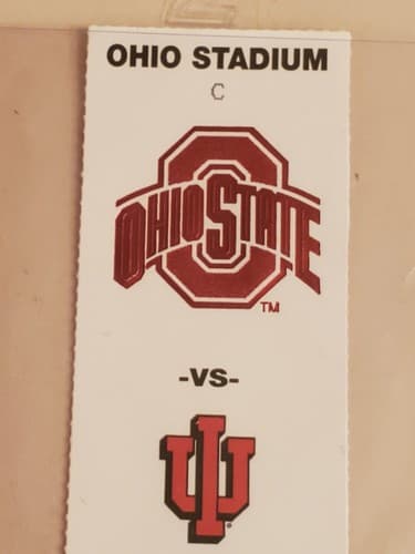 2002 NCAA Ohio State Univ ticket stub. SEP 28 2002 v Indiana (45-17W) Two avail - Thumbnail 12