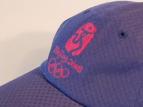 Rare 2008 BEIJING Olympics ball cap hat, blue. Official souvenier quick-dry rip - Thumbnail 2
