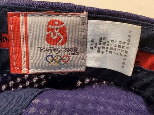 Rare 2008 BEIJING Olympics ball cap hat, blue. Official souvenier quick-dry rip - Thumbnail 11