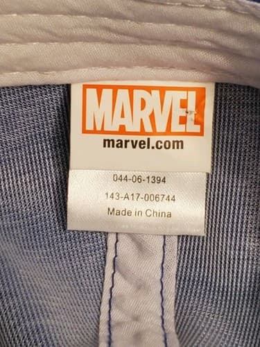 Marvel CAPTAIN AMERICA Ball Cap Hat. NEW w Tags. One Size snapback BLUE #AVA1414 - Thumbnail 5