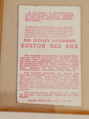 1983 MLB Boston Red Sox Ticket Stub. JUL 9 1983 v California Angels (10-3 W). - Thumbnail 2