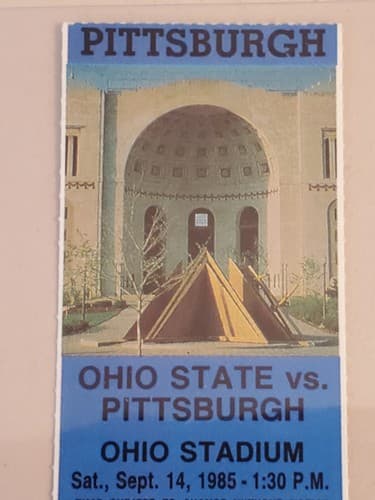1985 NCAA Ohio State University ticket stub. SEP 14 1985 v Pittsburgh (10-7W) - Thumbnail 9