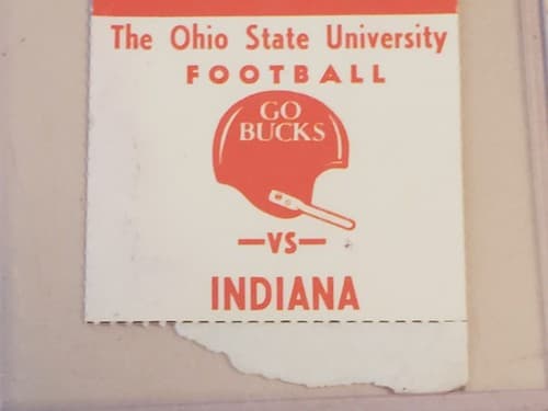 1981 NCAA Ohio State University ticket stub. OCT 24 1981 v Indiana (29-10W) - Thumbnail 6