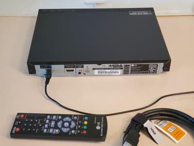 LG BP125 Blu-ray DVD Player. HDMI FullHD. Tested works. Bundle - Thumbnail 2