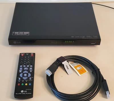 LG BP125 Blu-ray DVD Player. HDMI FullHD. Tested works. Bundle - Thumbnail 3