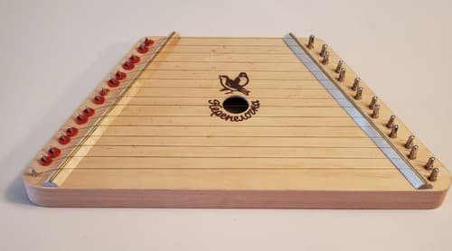 Vtg THE MUSIC MAKER Wooden Lap Harp Nepenenoyka. 15 string Musical Instrument. - Image 1