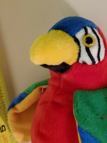 TY Beanie Babies "Jabber". 1997 rare. Colorful parrot with big eyes with tag. - Image 1