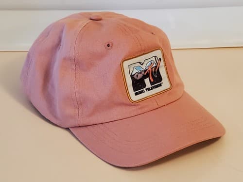 MTV MUSIC TELEVISION Hat Ball Cap, peach pink cotton, patch ICE CUBE logo - Thumbnail 9