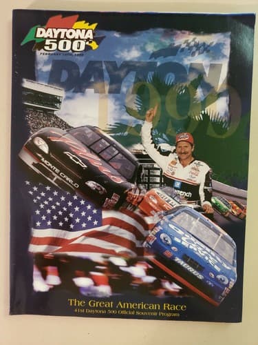 Official 1999 Daytona 500 NASCAR Race Program - Dale Earnhardt cover, LOT - Image 1