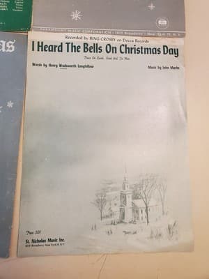 LOT(9) CHRISTMAS Sheet Music and Song Books of American Classics. a.Christmas Ca - Thumbnail 12