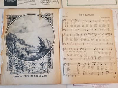 LOT(9) CHRISTMAS Sheet Music and Song Books of American Classics. a.Christmas Ca - Thumbnail 9