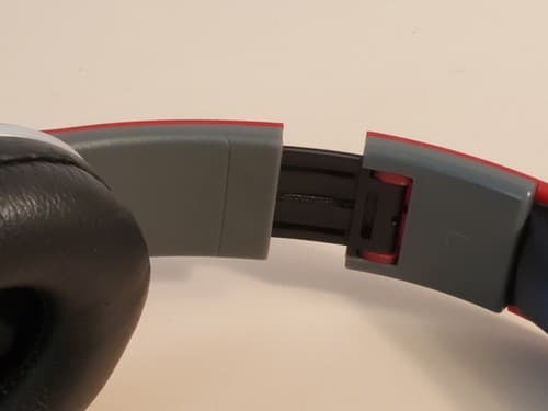 VOLKANO Gaming Headset w removable microphone. RARE RED. Wired Foldable. Tested - Thumbnail 10