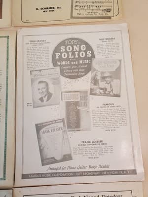 LOT(9) CHRISTMAS Sheet Music and Song Books of American Classics. a.Christmas Ca - Thumbnail 17