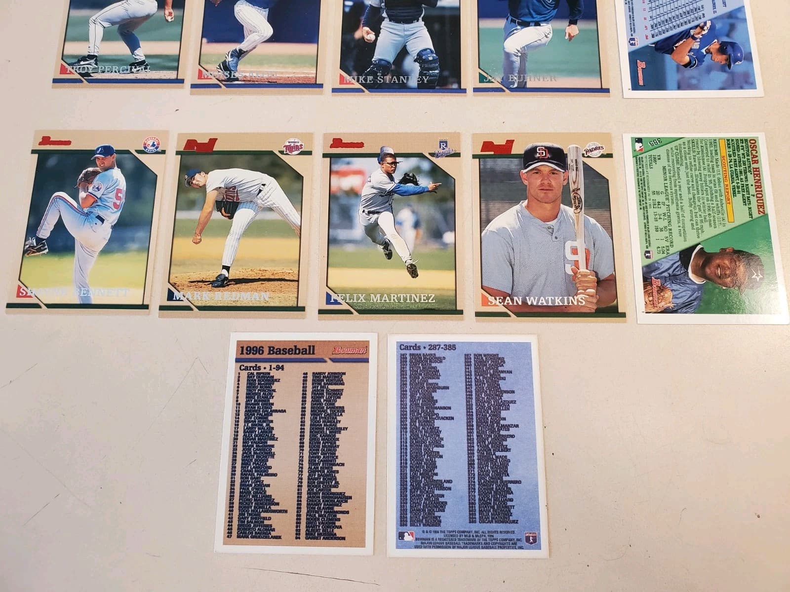 1996 BOWMAN Baseball Complete Set 1-385. NM-M Andruw Jones RC - Thumbnail 3