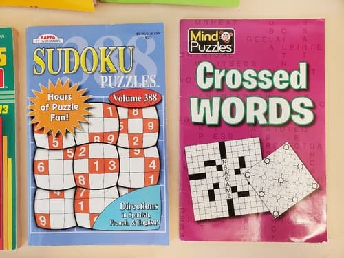 SUDOKU - CROSSWORD LOT OF 8 books. 95% unmarked puzzles. Used, excellent cond - Thumbnail 8
