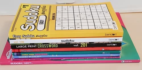SUDOKU - CROSSWORD LOT OF 8 books. 95% unmarked puzzles. Used, excellent cond - Thumbnail 10
