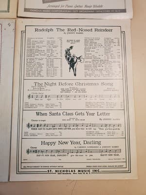 LOT(9) CHRISTMAS Sheet Music and Song Books of American Classics. a.Christmas Ca - Thumbnail 24
