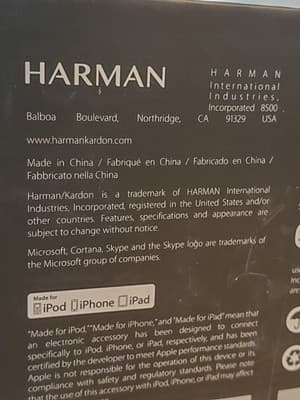 Harman Kardon INVOKE Microsoft Cortana Smart Bluetooth Speaker SILVER NEW Sealed - Thumbnail 10