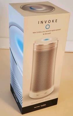 Harman Kardon INVOKE Microsoft Cortana Smart Bluetooth Speaker SILVER NEW Sealed - Thumbnail 4