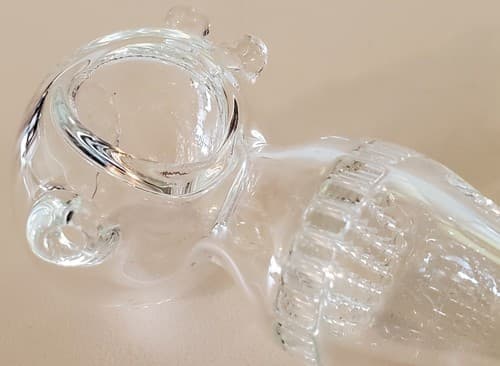 CLEAR XL Honeycomb Glass Tobacco Pipe 5.5" Ltd Deluxe Collectible 5 colors avail - Image 1