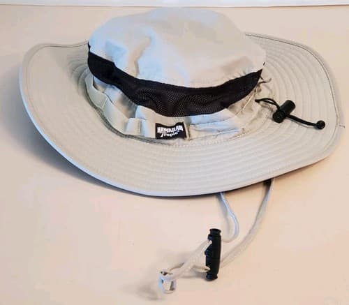 HAWAIIAN TROPIC Beach Sun Water Hat with Round brim, white and blue w quick dry - Image 1