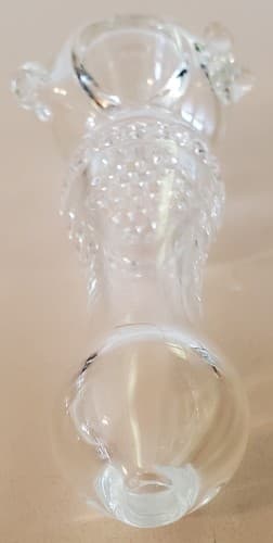 CLEAR XL Honeycomb Glass Tobacco Pipe 5.5" Ltd Deluxe Collectible 5 colors avail - Thumbnail 3