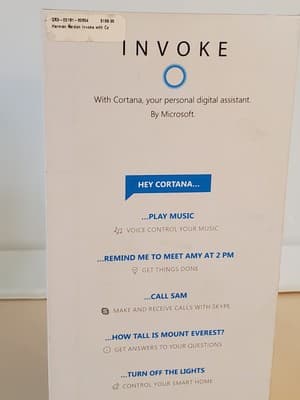 Harman Kardon INVOKE Microsoft Cortana Smart Bluetooth Speaker SILVER NEW Sealed - Thumbnail 8