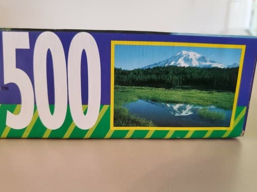 Vintage RoseArt Encore Jigsaw Puzzle. Snowy Alaska Mountain 1993. NEW - Thumbnail 5