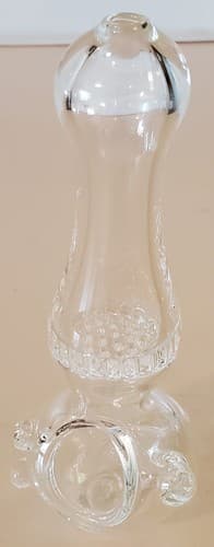 CLEAR XL Honeycomb Glass Tobacco Pipe 5.5" Ltd Deluxe Collectible 5 colors avail - Thumbnail 4