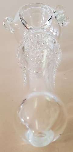 CLEAR XL Honeycomb Glass Tobacco Pipe 5.5" Ltd Deluxe Collectible 5 colors avail - Thumbnail 2