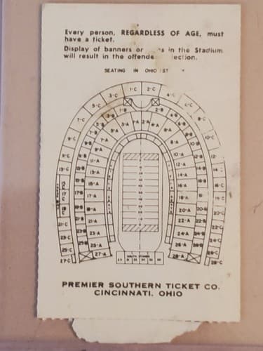 1981 NCAA Ohio State University ticket stub. SEP 19 1981 v Michigan State. 2 Ava - Thumbnail 2