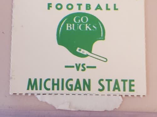 1981 NCAA Ohio State University ticket stub. SEP 19 1981 v Michigan State. 2 Ava - Thumbnail 7