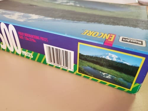 Vintage RoseArt Encore Jigsaw Puzzle. Snowy Alaska Mountain 1993. NEW - Thumbnail 3