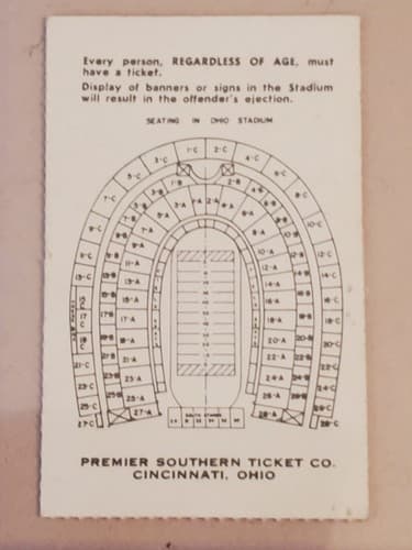 1981 NCAA Ohio State University ticket stub. SEP 19 1981 v Michigan State. 2 Ava - Thumbnail 10
