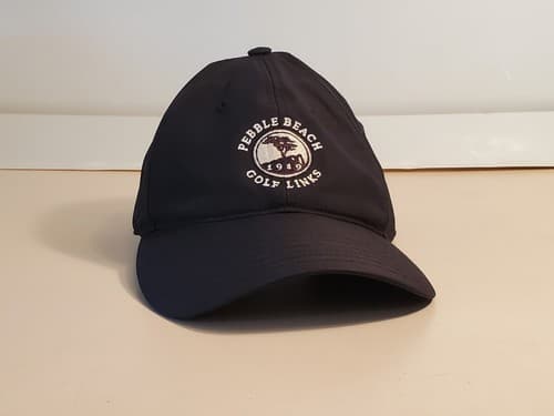 Adidas PEBBLE BEACH GOLF LINKS Ball Cap Hat BLACK Ripper Back. Used, excellent - Thumbnail 4