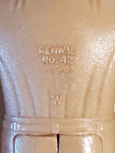 Vtg RENWAL 50s Baby Toys LOT of 8. Father, Mother, 3 babies, stroller, horse - Thumbnail 14