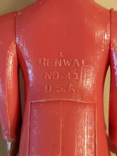 Vtg RENWAL 50s Baby Toys LOT of 8. Father, Mother, 3 babies, stroller, horse - Thumbnail 11