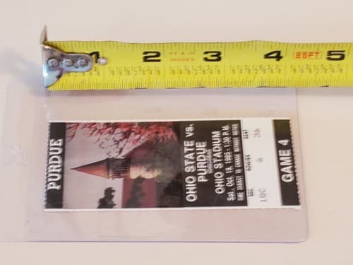 1985 NCAA Ohio State University ticket stub OCT 19 1985 v Purdue (41-27W) Campus - Thumbnail 13