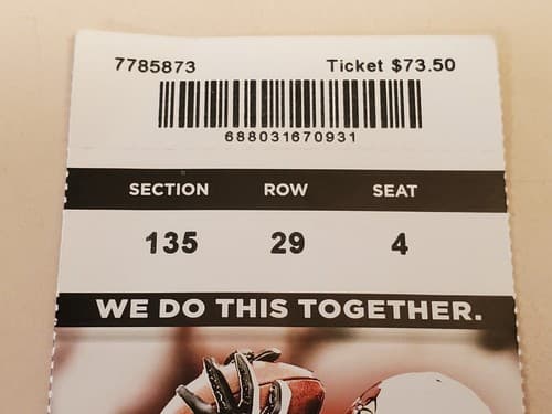 2009 NFL Arizona Cardinals ticket stub. SEP 27 2009 v Indianapolis Colts 10-31L - Thumbnail 3