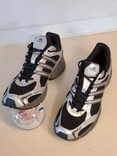 ADIDAS Arctic Mesh Sz 12 ART 026004 Men's Athletic Shoes, black, silver. - Thumbnail 7