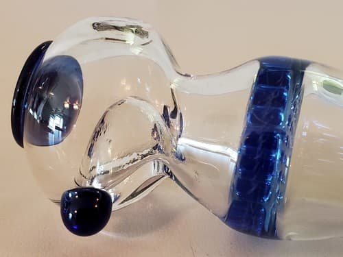 BLUE XL Honeycomb Glass Tobacco Pipe 5.5" Limited Deluxe Collectible. 5 colors - Thumbnail 7