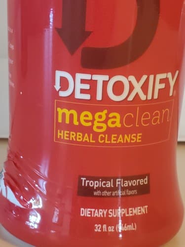 DETOXIFY mega clean Herbal Cleanse 32oz. TROPICAL Dietary Supplement. NEW SEALED - Thumbnail 2
