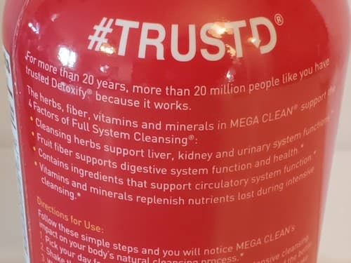 DETOXIFY mega clean Herbal Cleanse 32oz. TROPICAL Dietary Supplement. NEW SEALED - Thumbnail 5