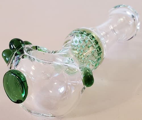 GREEN XL Honeycomb Glass Tobacco Pipe 5.5" Limited Deluxe Collectible. 5 colors - Thumbnail 6