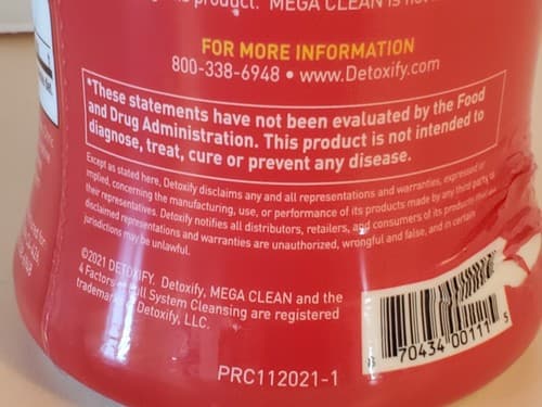 DETOXIFY mega clean Herbal Cleanse 32oz. TROPICAL Dietary Supplement. NEW SEALED - Thumbnail 8