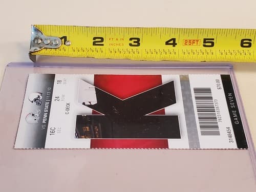 2010 NCAA Ohio State University ticket stub. NOV 13 2010 v Penn State (38-14W) - Thumbnail 9