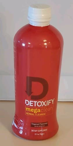 DETOXIFY mega clean Herbal Cleanse 32oz. TROPICAL Dietary Supplement. NEW SEALED - Thumbnail 10