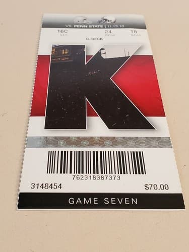 2010 NCAA Ohio State University ticket stub. NOV 13 2010 v Penn State (38-14W) - Thumbnail 5