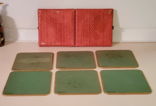 Win-El-Ware Coaster placemats, Vintage Set of 6. English Royal Gentlemen, Castle - Thumbnail 12